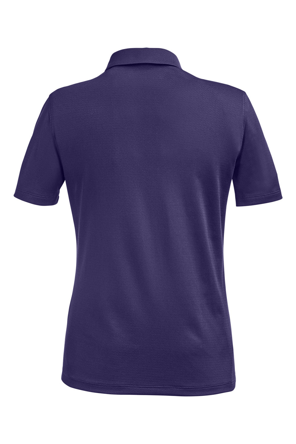 Under Armour 1370431 Womens Tech Moisture Wicking Short Sleeve Polo Shirt Purple Flat Back