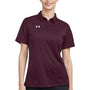 Under Armour Womens Tech Moisture Wicking Short Sleeve Polo Shirt - Maroon