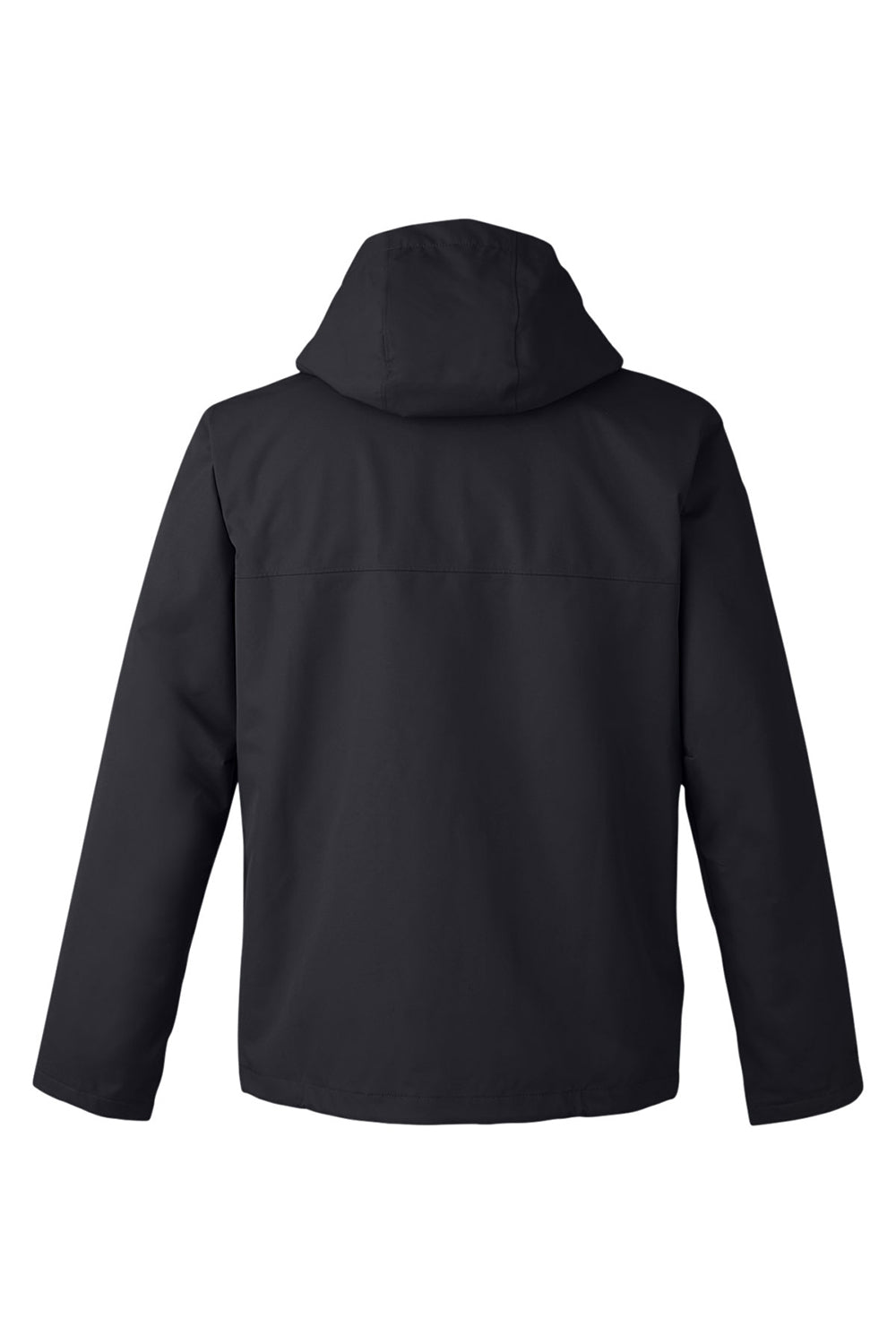 Under Armour 1371585 Mens Porter 2.0 Moisture Wicking 3-In-1 Full Zip Hooded Jacket Black/Pitch Grey Flat Back