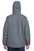 Under Armour 1371585 Mens Porter 2.0 Moisture Wicking 3-In-1 Full Zip Hooded Jacket Pitch Grey/Black Model Back