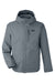 Under Armour 1371585 Mens Porter 2.0 Moisture Wicking 3-In-1 Full Zip Hooded Jacket Pitch Grey/Black Flat Front