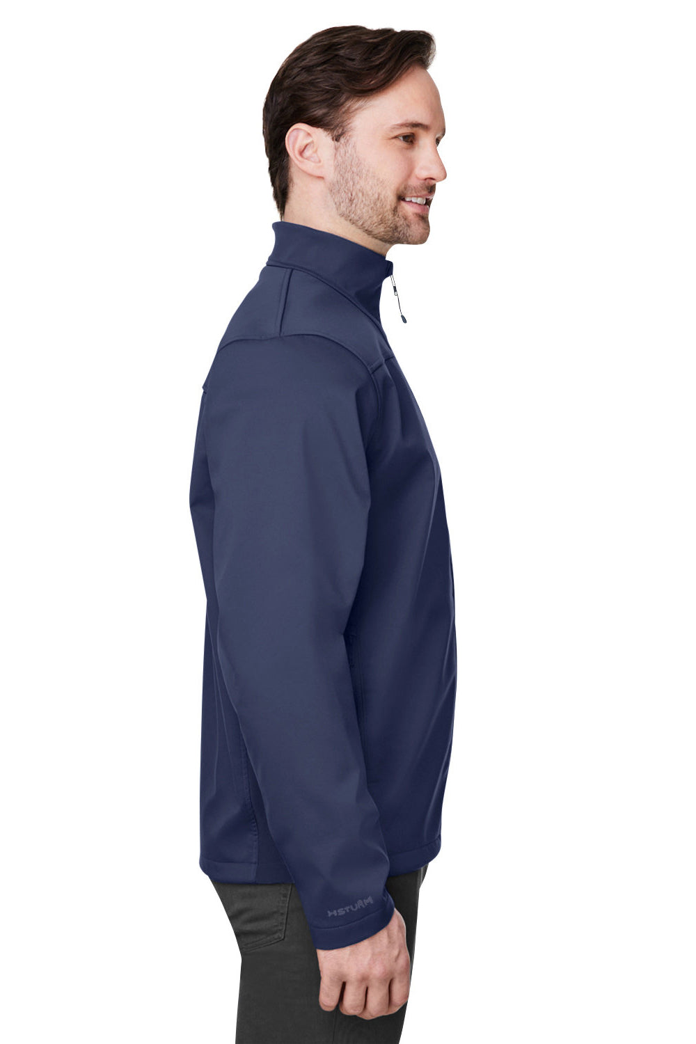 Under Armour 1371586 Mens ColdGear Infrared Shield 2.0 Windproof & Waterproof Full Zip Jacket Midnight Navy Blue Model Side