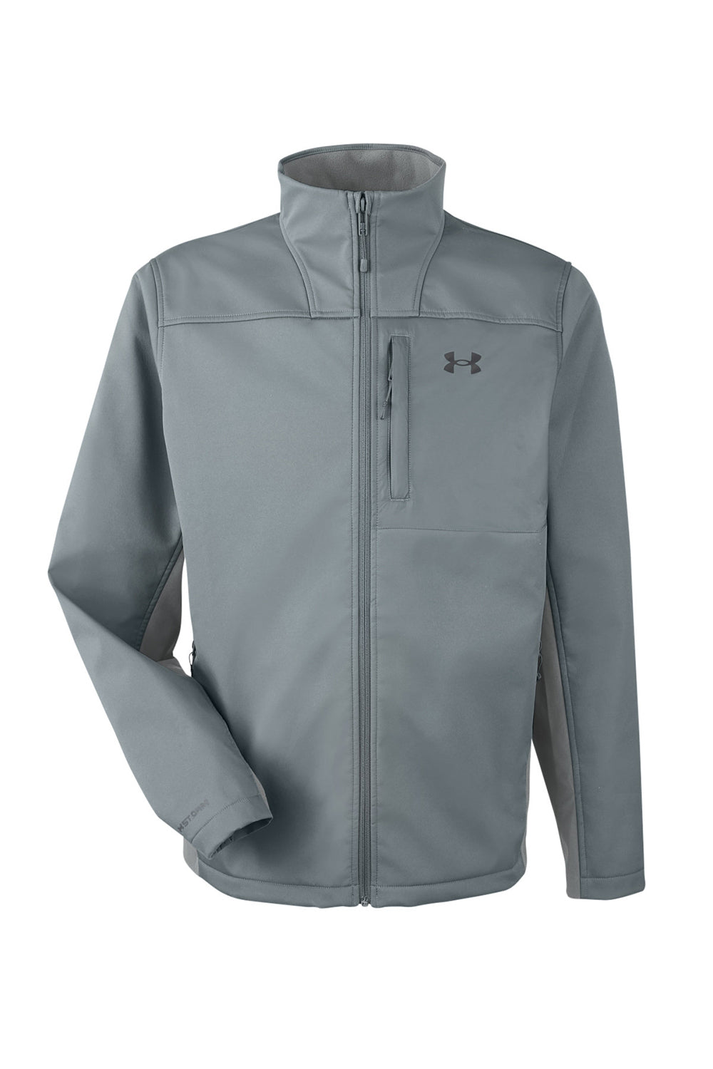 Under Armour 1371586 Mens ColdGear Infrared Shield 2.0 Windproof & Waterproof Full Zip Jacket Pitch Grey Flat Front