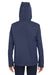 Under Armour 1371595 Womens CGI Shield 2.0 Windproof & Waterproof Full Zip Hooded Jacket Midnight Navy Blue Model Back
