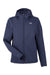 Under Armour 1371595 Womens CGI Shield 2.0 Windproof & Waterproof Full Zip Hooded Jacket Midnight Navy Blue Flat Front