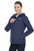 Under Armour 1371595 Womens CGI Shield 2.0 Windproof & Waterproof Full Zip Hooded Jacket Midnight Navy Blue Model 3Q