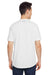 Under Armour 1376842 Mens Team Tech Moisture Wicking Short Sleeve Crewneck T-Shirt White Model Back