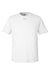 Under Armour 1376842 Mens Team Tech Moisture Wicking Short Sleeve Crewneck T-Shirt White Flat Front