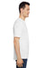 Under Armour 1376842 Mens Team Tech Moisture Wicking Short Sleeve Crewneck T-Shirt White Model Side