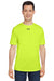 Under Armour 1376842 Mens Team Tech Moisture Wicking Short Sleeve Crewneck T-Shirt Hi Vis Yellow Model Front