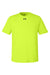 Under Armour 1376842 Mens Team Tech Moisture Wicking Short Sleeve Crewneck T-Shirt Hi Vis Yellow Flat Front