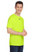 Under Armour 1376842 Mens Team Tech Moisture Wicking Short Sleeve Crewneck T-Shirt Hi Vis Yellow Model 3Q