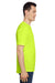 Under Armour 1376842 Mens Team Tech Moisture Wicking Short Sleeve Crewneck T-Shirt Hi Vis Yellow Model Side