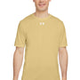 Under Armour Mens Team Tech Moisture Wicking Short Sleeve Crewneck T-Shirt - Vegas Gold