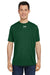 Under Armour 1376842 Mens Team Tech Moisture Wicking Short Sleeve Crewneck T-Shirt Forest Green Model Front