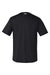 Under Armour 1376842 Mens Team Tech Moisture Wicking Short Sleeve Crewneck T-Shirt Black Flat Back