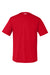Under Armour 1376842 Mens Team Tech Moisture Wicking Short Sleeve Crewneck T-Shirt Red Flat Back