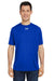 Under Armour 1376842 Mens Team Tech Moisture Wicking Short Sleeve Crewneck T-Shirt Royal Blue Model Front