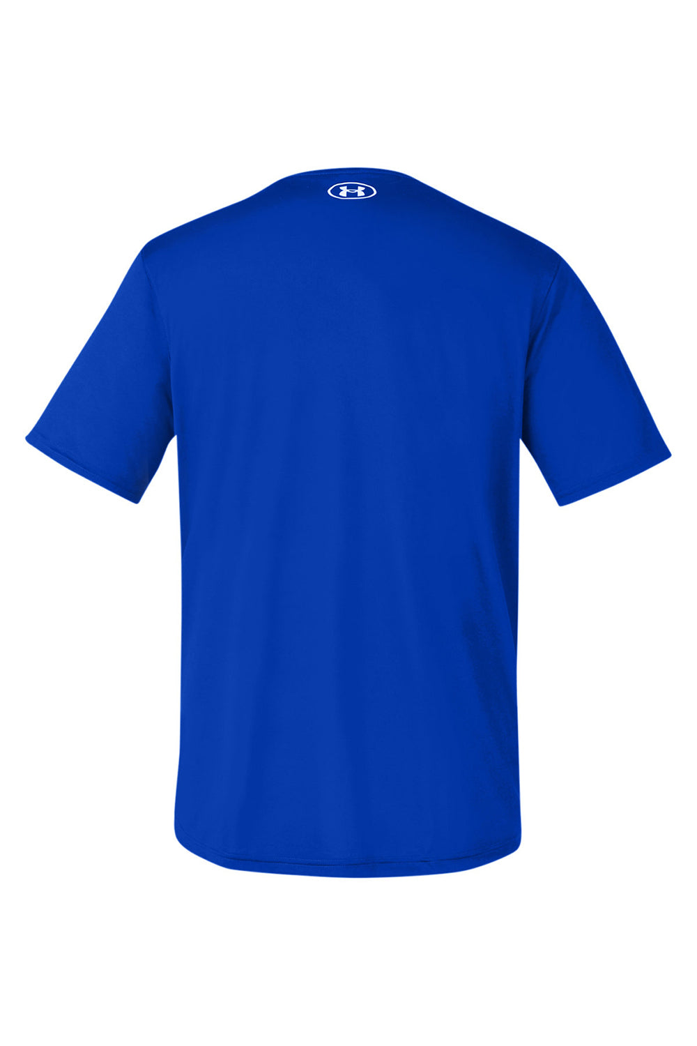 Under Armour 1376842 Mens Team Tech Moisture Wicking Short Sleeve Crewneck T-Shirt Royal Blue Flat Back