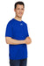 Under Armour 1376842 Mens Team Tech Moisture Wicking Short Sleeve Crewneck T-Shirt Royal Blue Model 3Q