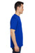 Under Armour 1376842 Mens Team Tech Moisture Wicking Short Sleeve Crewneck T-Shirt Royal Blue Model Side