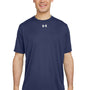 Under Armour Mens Team Tech Moisture Wicking Short Sleeve Crewneck T-Shirt - Midnight Navy Blue - NEW