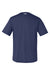 Under Armour 1376842 Mens Team Tech Moisture Wicking Short Sleeve Crewneck T-Shirt Midnight Navy Blue Flat Back