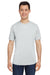 Under Armour 1376842 Mens Team Tech Moisture Wicking Short Sleeve Crewneck T-Shirt Heather Light Mod Grey Model Front