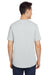 Under Armour 1376842 Mens Team Tech Moisture Wicking Short Sleeve Crewneck T-Shirt Heather Light Mod Grey Model Back