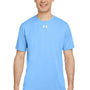 Under Armour Mens Team Tech Moisture Wicking Short Sleeve Crewneck T-Shirt - Carolina Blue
