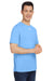 Under Armour 1376842 Mens Team Tech Moisture Wicking Short Sleeve Crewneck T-Shirt Carolina Blue Model 3Q