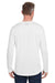 Under Armour 1376843 Mens Team Tech Moisture Wicking Long Sleeve Crewneck T-Shirt White Model Back