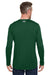 Under Armour 1376843 Mens Team Tech Moisture Wicking Long Sleeve Crewneck T-Shirt Forest Green Model Back