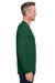 Under Armour 1376843 Mens Team Tech Moisture Wicking Long Sleeve Crewneck T-Shirt Forest Green Model Side