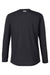 Under Armour 1376843 Mens Team Tech Moisture Wicking Long Sleeve Crewneck T-Shirt Black Flat Back