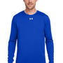 Under Armour Mens Team Tech Moisture Wicking Long Sleeve Crewneck T-Shirt - Royal Blue
