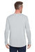 Under Armour 1376843 Mens Team Tech Moisture Wicking Long Sleeve Crewneck T-Shirt Mod Grey Model Back
