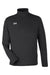 Under Armour 1376844 Mens Team Tech Moisture Wicking 1/4 Zip Sweatshirt Black Flat Front