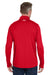 Under Armour 1376844 Mens Team Tech Moisture Wicking 1/4 Zip Sweatshirt Red Model Back