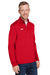 Under Armour 1376844 Mens Team Tech Moisture Wicking 1/4 Zip Sweatshirt Red Model 3Q