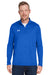 Under Armour 1376844 Mens Team Tech Moisture Wicking 1/4 Zip Sweatshirt Royal Blue Model Front