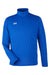 Under Armour 1376844 Mens Team Tech Moisture Wicking 1/4 Zip Sweatshirt Royal Blue Flat Front