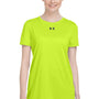 Under Armour Womens Team Tech Moisture Wicking Short Sleeve Crewneck T-Shirt - Hi Vis Yellow - NEW