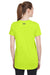 Under Armour 1376847 Womens Team Tech Moisture Wicking Short Sleeve Crewneck T-Shirt Hi Vis Yellow Model Back