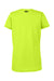Under Armour 1376847 Womens Team Tech Moisture Wicking Short Sleeve Crewneck T-Shirt Hi Vis Yellow Flat Back