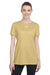 Under Armour 1376847 Womens Team Tech Moisture Wicking Short Sleeve Crewneck T-Shirt Vegas Gold Model Front