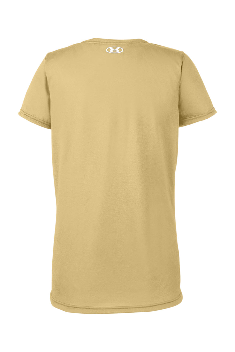 Under Armour 1376847 Womens Team Tech Moisture Wicking Short Sleeve Crewneck T-Shirt Vegas Gold Flat Back