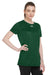 Under Armour 1376847 Womens Team Tech Moisture Wicking Short Sleeve Crewneck T-Shirt Forest Green Model 3Q