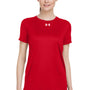 Under Armour Womens Team Tech Moisture Wicking Short Sleeve Crewneck T-Shirt - Red - NEW