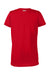 Under Armour 1376847 Womens Team Tech Moisture Wicking Short Sleeve Crewneck T-Shirt Red Flat Back